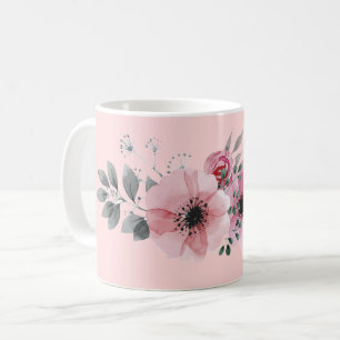 Mug Musique florale rose