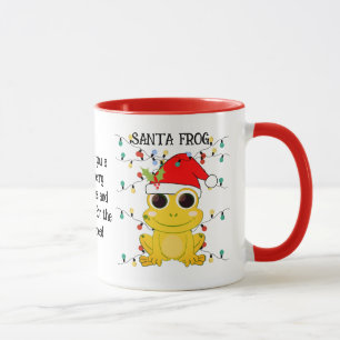 Mug Musique FROG PÈRE NOËL Jaune de Noël personnalisée