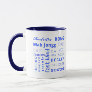 Mug Musique mahj bleu 2 tons