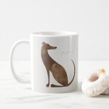 Musique moderne Greyhound Dog Portrait