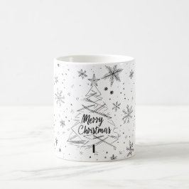 Mug Musique moderne Joyeux Arbre de Noël