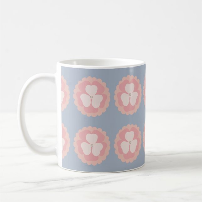 Mug Musique motif à fleurs (Gauche)