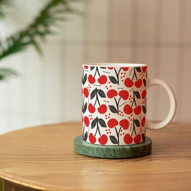Mug Musique Motif Red Cherries (Créateur téléchargé)