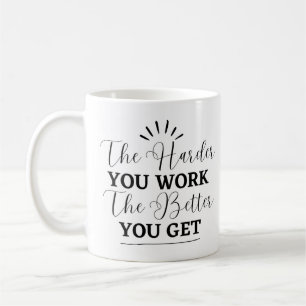 Mug Musique Motivationnelle Simple Noire