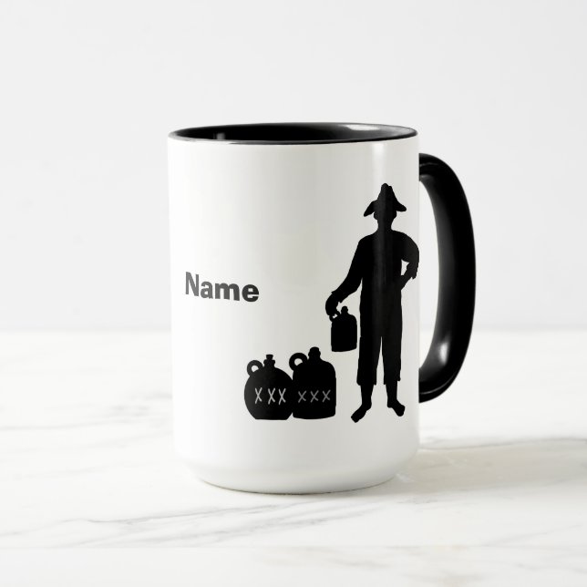 Mug Musique noir Silhouettes (Devant droit)
