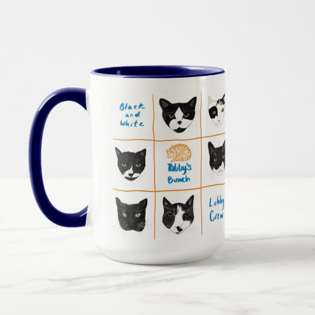 Mug Musique noire et blanche dans le hall (Gauche)