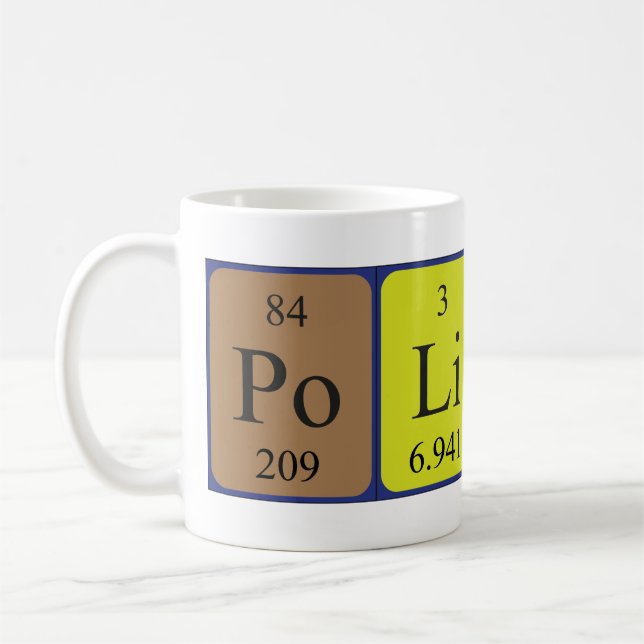 Mug Musique patriotique de la table périodique polonai (Gauche)
