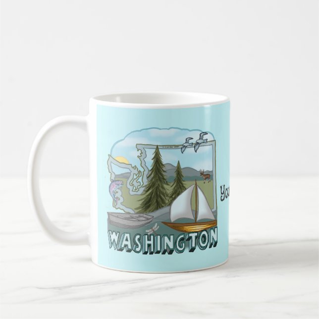 Mug Musique personnalisée à Washington (Gauche)