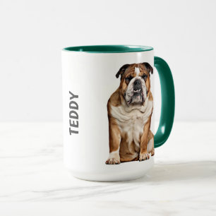 Mug Musique personnalisée Bulldog en anglais