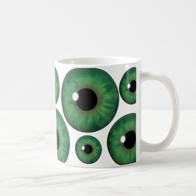Mug Musique personnalisée Cool Green Eye Iris (Droite)
