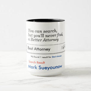 Mug Musique personnalisée de l'avocat