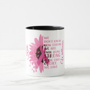 Mug Musique personnalisée de sensibilisation au cancer