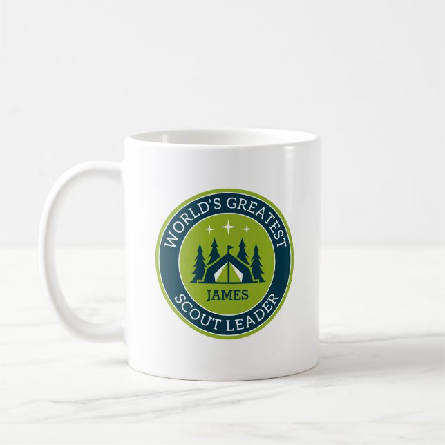 Mug Musique personnalisée du chef scout (Gauche)