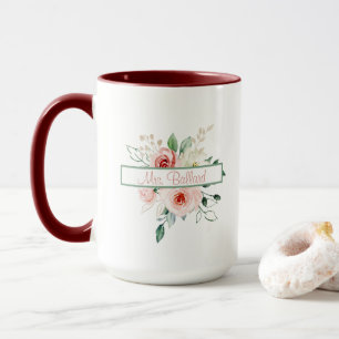 Mug Musique personnalisée Rose Rose