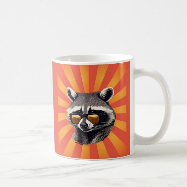 Mug Musique Retro Raccoon (Droite)