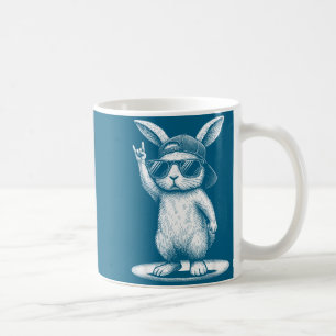 Mug Musique rock lapin rétro bunny hommes enfants femm