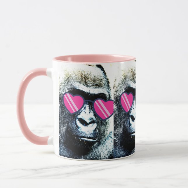 Mug Musique rose de Gorilla (Gauche)