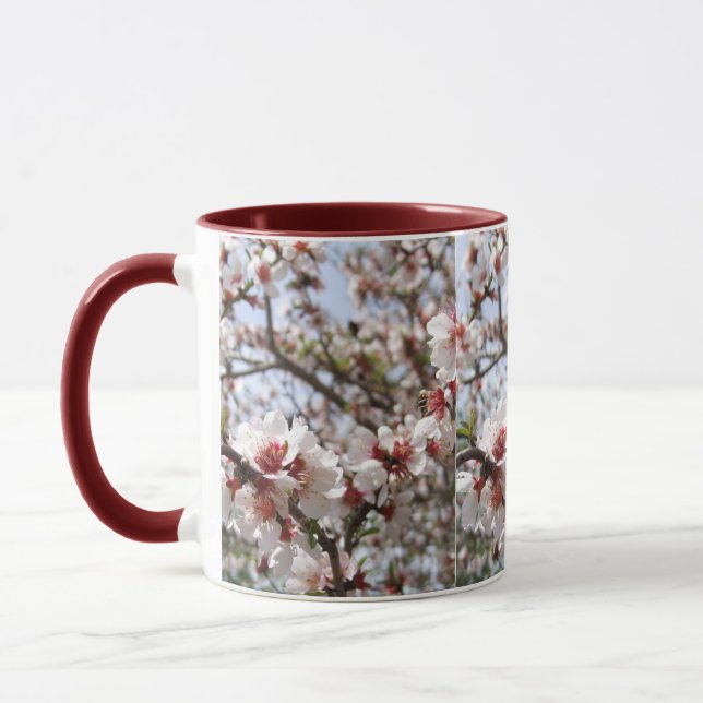 Mug Musique rose en fleur (Gauche)