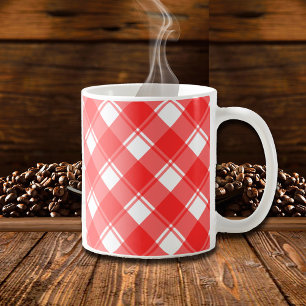 Mug Musique rouge et blanche rétro