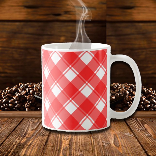 Mug Musique rouge et blanche rétro (Créateur téléchargé)