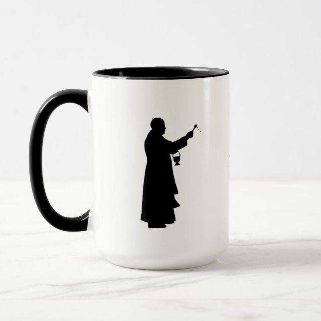 Mug Musique Silhouette du prêtre (Gauche)