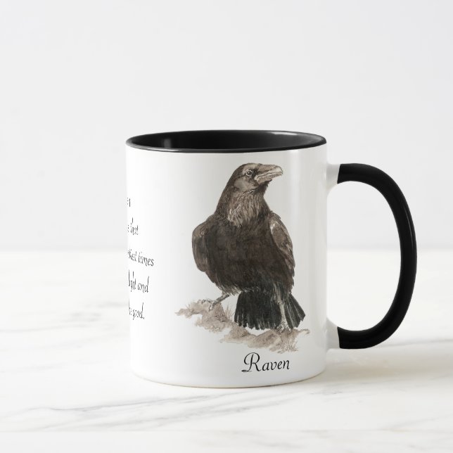 Mug Musique Totem Animal Raven (Droite)
