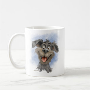 Mug Mutt à la grimace heureuse – Dessin animé de chien