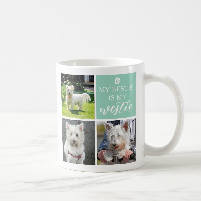 Mug My Bestie is My Westie Amoureux des chiens Photo C (Droite)
