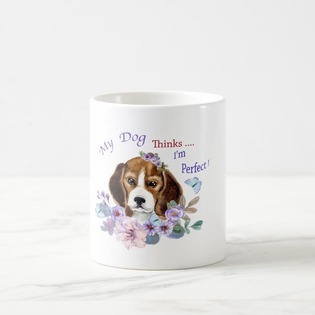 Mug My Dog pense que je suis Perfect Chien Illustratio (Centre)