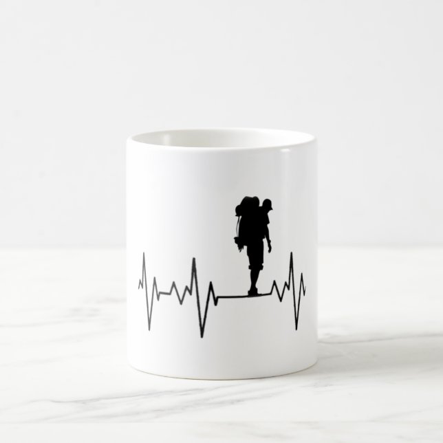Mug My Heart Beats for Randonnée, Trekking and Travel (Centre)