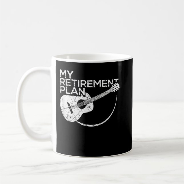 Mug My Retirement Plan Guitar Funny Musicians (Gauche)