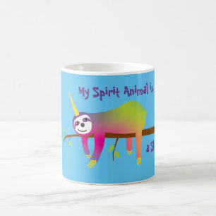 Mug My Spirit Animal est un Slothicorn