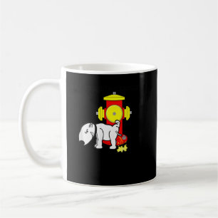 Mug My Thoughts Exactly Dog Lifting Leg on Fire Hydran