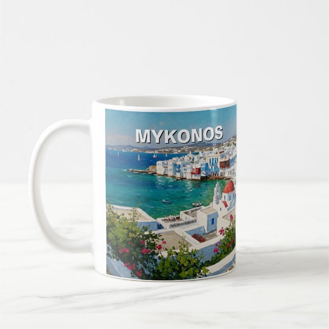 Mug Mykonos Grèce Iles grecques Petite Venise (Gauche)