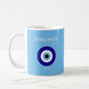 Mug Mykonos Muse, Bleu