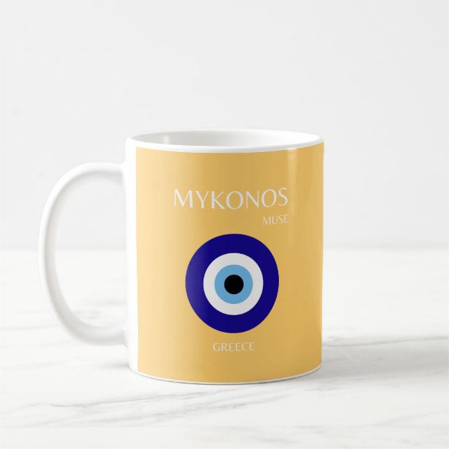 Mug Mykonos Muse, Jaune (Gauche)