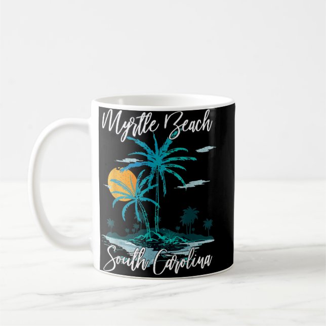 Mug Myrtle Beach South Carolina Beach Summer Surf P (Gauche)