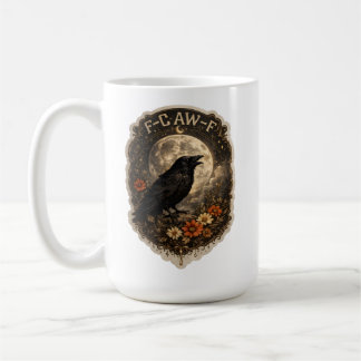 Mug Mystic Raven Under Moon Dark Celestial Aesthetic
