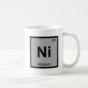 Mug N - Nihilisme Philosophie Chimie Tableau Périodiqu