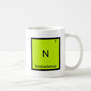 Mug N - Nostradamus T-shirt drôle du symbole d'élément