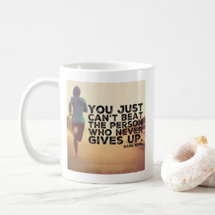 Mug N'abandonnez jamais - Exécution de l'entraînement