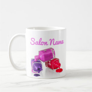 Mug Nail Boss, vernis à ongles, goutte à goutte, dé