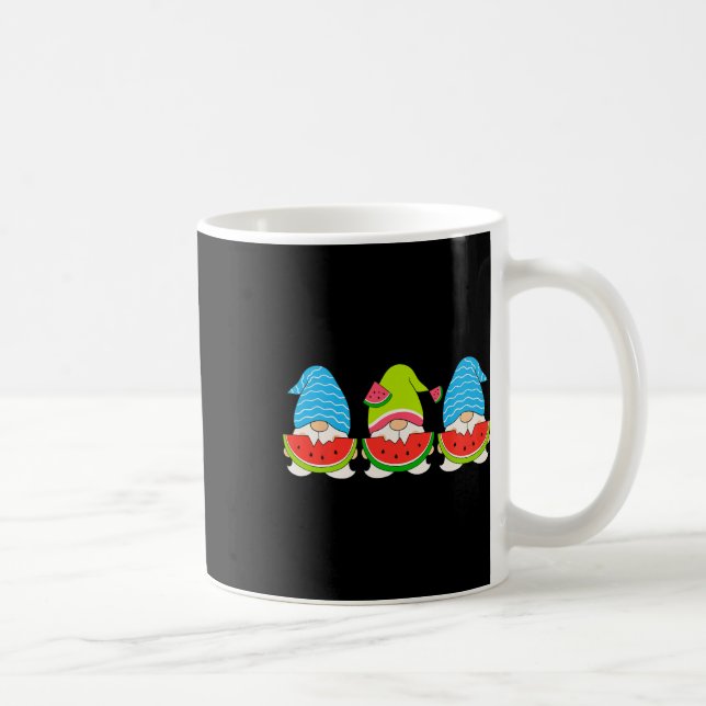 Mug Nain d'été mangeant une pastèque Nains Noël  (Droite)