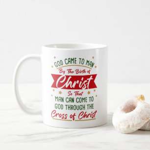 Mug Naissance et Croix de Jésus Christ Foi de Noël 