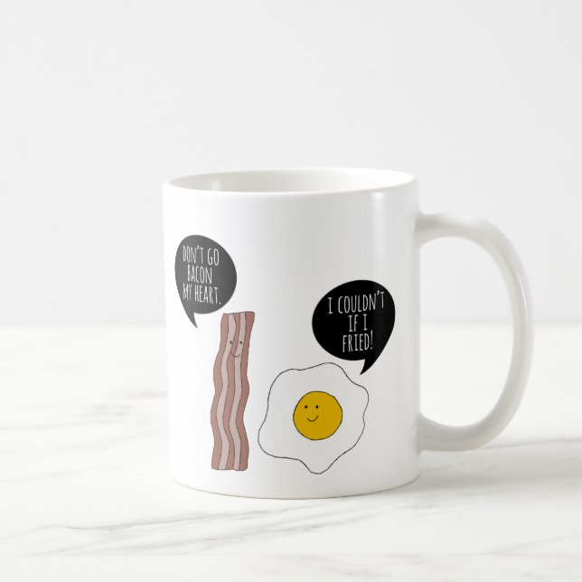 Mug N'allez pas bacon mon coeur (Droite)