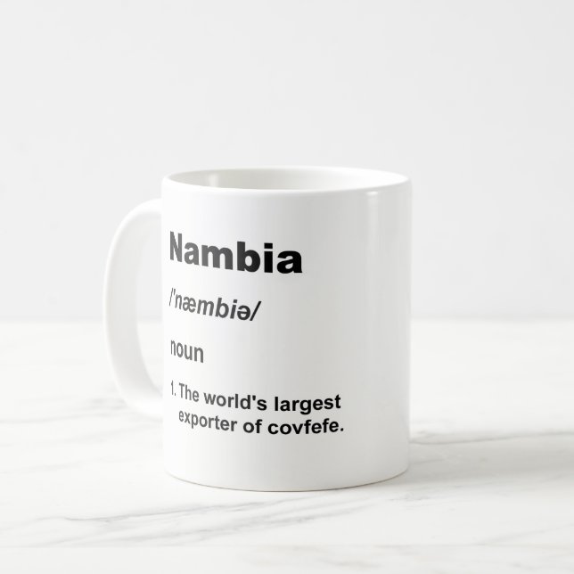 Mug Nambia et covfefe (Devant gauche)