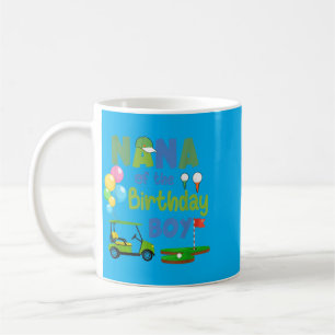 Mug Nana du garçon d'anniversaire trou en un sport de