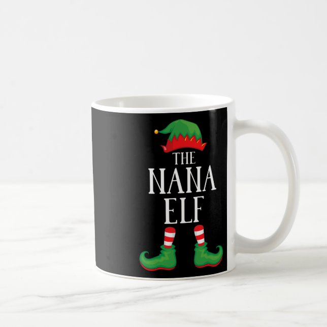 Mug Nana Elf Groupe de jumelage Xmas Funny Famille Noë (Droite)