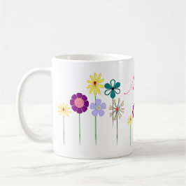 Mug Nana - fleurs lumineuses pour elle
