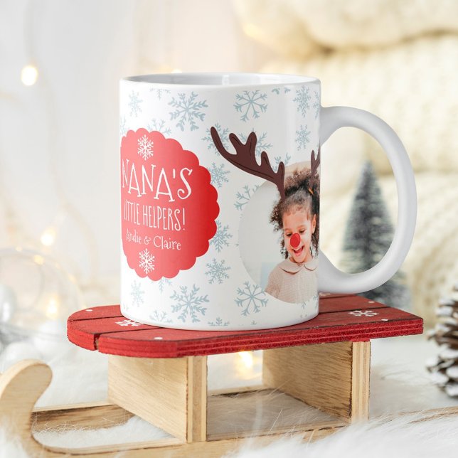 Mug Nana petit renne d'aide et photos père Noël (Créateur téléchargé)